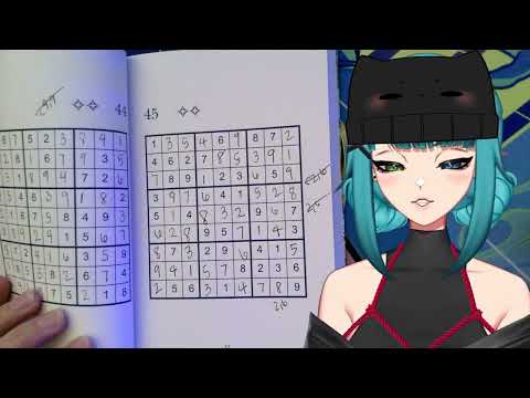 Let's try some sudoku ASaMR! [ASMR][3DIO][vtuber][softspoken][counting]