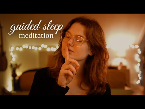 ASMR guided sleep meditation with soothing ocean waves 🌊