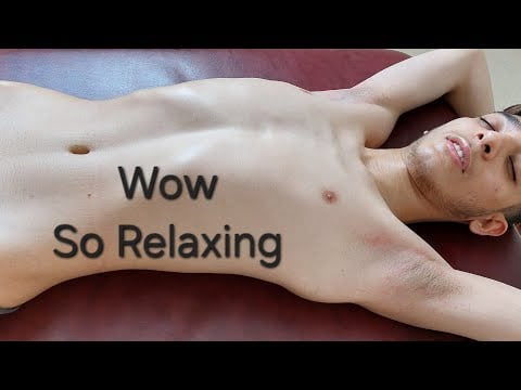 ASMR POV Deep Relaxing Head, Face, Chest & Belly Button Massage for Stress Relief & Deep Sleep ,Calm