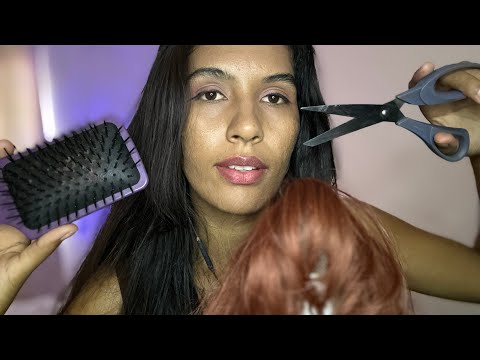 ASMR CORTE RÁPIDO NO SEU CABELO 💇🏽‍♀️
