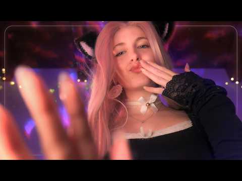 ASMR te DUERMO en mis PIERNAS 💋 Besitos y Ronroneos con tu Amiga GATITA 💕 🐈‍⬛