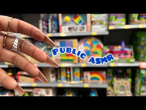 ASMR IN WALMART | Light Whispering, Camera scratching, Tapping, And Gentle Tapping