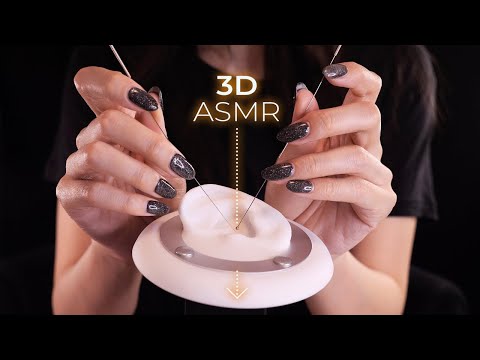 ASMR 3D Deep Ear Canal & Eardrum Cleaning (No Talking)