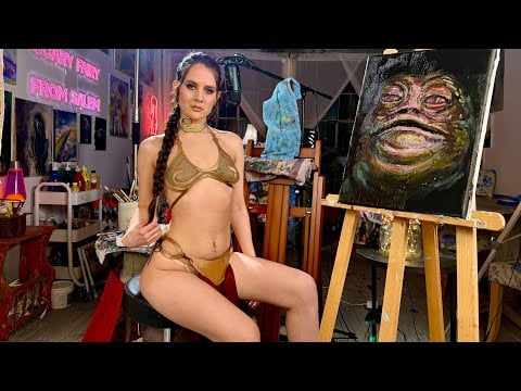 How to Paint Jabba The Hutt | ASMR Art Tutorial | Star Wars Edition 