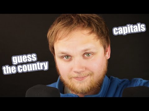 ASMR Rhythmic whispering for sleep - guess the country 🌍 by it's capital (50 countries)