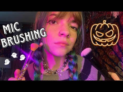 ASMR Mic Brushing + Kisses w camera brushing for relaxation and sleep