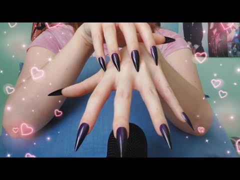 Fast Skin Scratching + Hand Sounds and some nail clicking ASMR