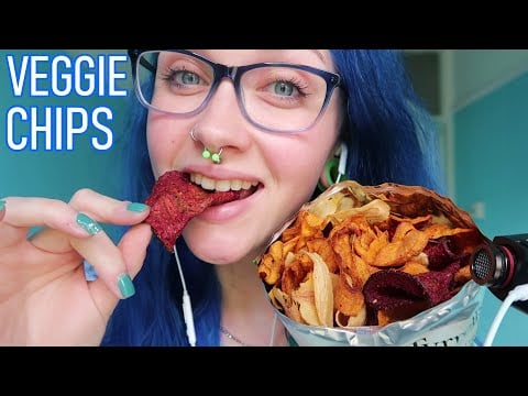 ASMR Eating ✨CRUNCHY✨ Veggie Chips 🥕