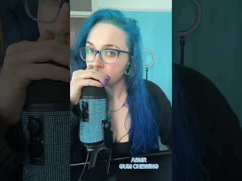 ASMR GUM CHEWING 😌 #gumchewing #asmrgumchewing #shorts #asmr