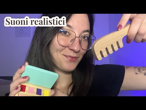 TI TRUCCO E TI PETTINO CON I GIOCHI IN LEGNO | ASMR ITA