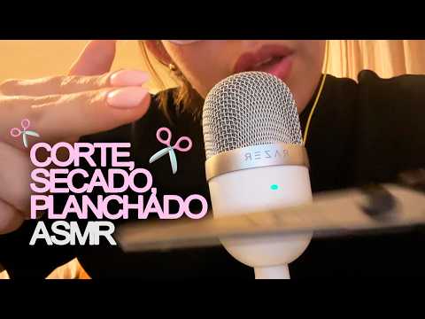 asmr casero: corte de cabello, secado, planchado | valiu ASMR