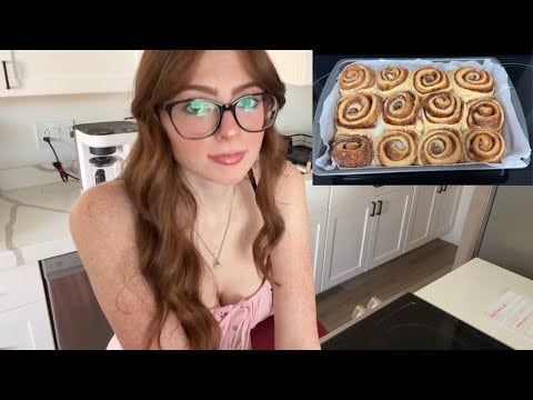 LOFI ASMR - Bake Cinnamon Rolls With me 😋