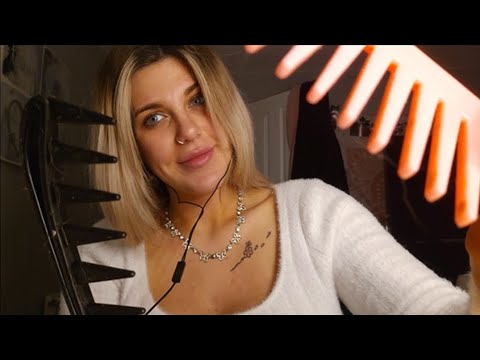 ASMR | Gently combing you to sleep 😴🩷🖤