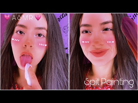 SPIT PAINTING PARA HACERTE DORMIR 💗 | Andrea ASMR 🦋