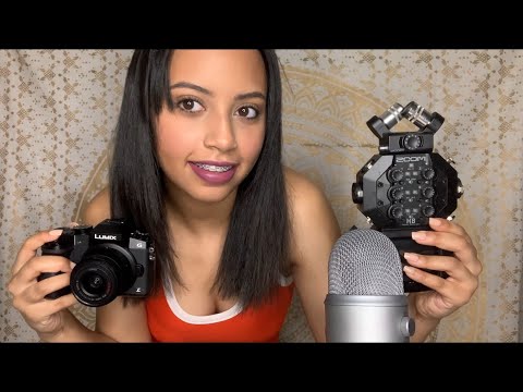 ASMR :|| NEW MIC and CAMERA (Zoom H8 + LUMIX G7) || (whispered rambles & tapping)