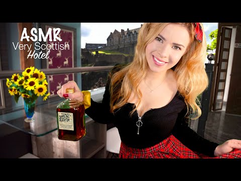 ASMR VERY SCOTTISH HOTEL CHECK-IN (Edinburgh Hotel, Heavy Scottish Accent, Binaural Whispers)