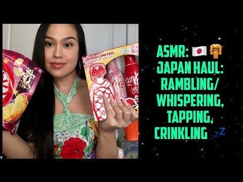 ASMR: 🇯🇵 Japan Haul (Rambling/Whispering, Tapping, Crinkling) *read description*