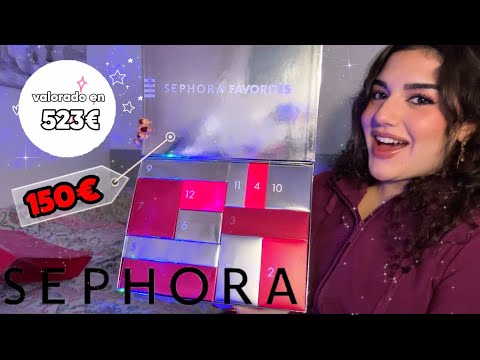 ASMR ABRIENDO CALENDARIO DE ADVIENTO DE SEPHORA 😍 ¿muy caro para lo que es? 💸