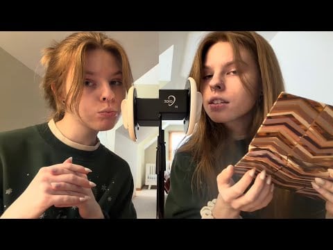 My pitiful attempt at "twin" asmr - enjoy 😂❤️ (reupload)