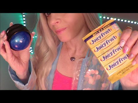 ASMR Gum Chewing Crinkle Coat Lady Cures Your Headache | Whispered Personal Attention