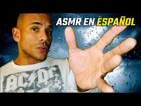 ASMR but in Spanish - ASMR en Español (w. gentle rain in background)