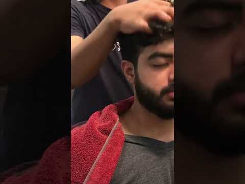 Real Lahori Barber Head Massage 💆🏻‍♂️ #streesrelief #calming #barberasmr #headmassage #relax #oil