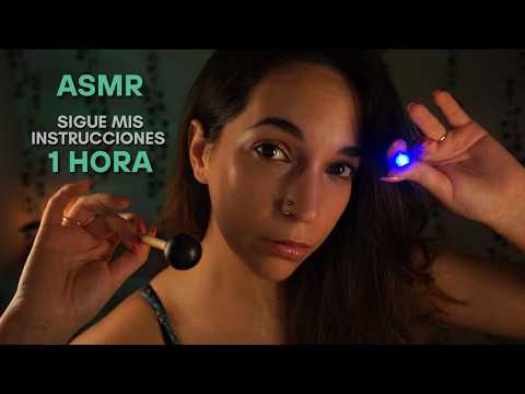 ASMR 1 HORA Siguiendo mis instrucciones Sin anuncios intermedios