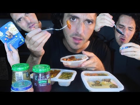 BABY FOOD Mukbang *  BIG NEWS * 자막 字幕  ਉਪਸਿਰਲੇਖ | Nomnomsammieboy