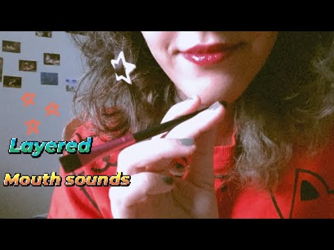 ASMR | Layered mouth sounds 👄🖌