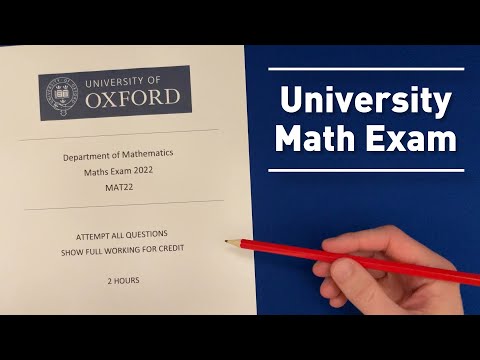 [ASMR] THIS is What a University MATH Exam Looks Like