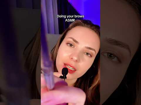 Doing your brows lo-fi ASMR 💆‍♀️ #asmr #asmrsounds #asmrvideo #personalattention #lofi #lofiasmr