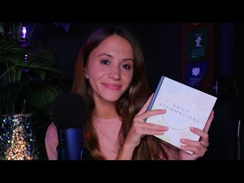 ASMR / Reading You Affirmations For Self-Confidence (tapping, whispering, page turning)