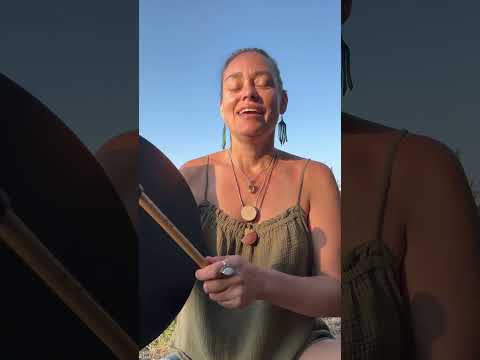 Drumming for the Sacred Land | See the spectacular view at the end! #shorts #drumming
