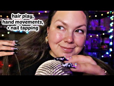 asmr/ ✨tingle city✨(ramble, nail taps, hand movements, etc)