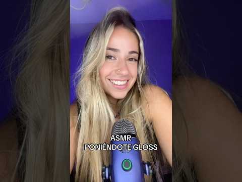ASMR PONIENDOTE GLOSS💋 #asmr #relax #visualtingle #tingles #triggersforsleep #dormir