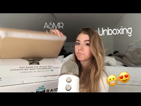 ASMR- TrendRaider Box Unboxing! (ASMR Deutsch/German)