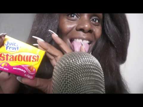 Juicy Fruit ASMR Chewing Gum/Ear To Ear Eating Sounds