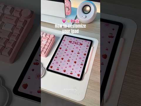 How to customize your iPad🌸 #apple #ipad #ipadair #tips #applepencil