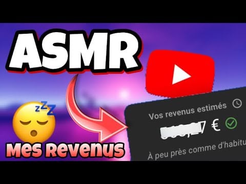 ASMR Français Mes REVENUS et STATISTIQUES Youtube du mois de JUILLET 😴😴