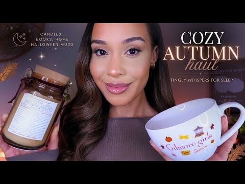 ASMR The Coziest Autumn Haul 🍂 Halloween Mugs, Candles, books & Home Finds