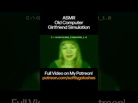 found this old computer game with a virtual girlfriend?? playthrough is on my Patreon 👀 #asmr