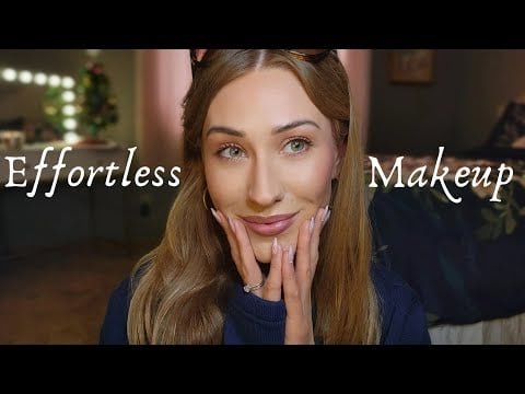 ASMR | My Everyday Simple & Effortless Makeup *Get Ready With Me* w/ Gum Chewing 🩷