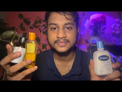 If You're Tired, Let Me Take Care of You 💆🧴ASMR Skincare & Head Massage For Sleep 😴