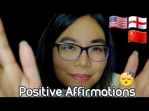 ASMR POSITIVE AFFIRMATIONS IN CHINESE & ENGLISH FOR SLEEP (Whispering, Fluffy Mic) 🇨🇳😴 积极肯定中文睡眠