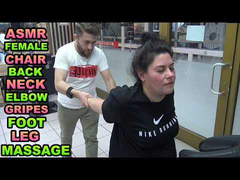 CRACKING MASTER MURAT FEMALE MASSAGE & asmr back, gripes, leg, neck, elbow massage #femalemassage