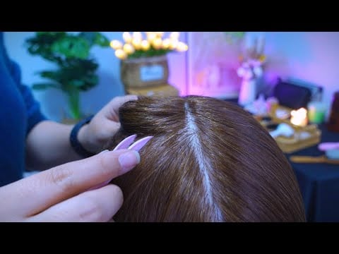 AMSR Scalp Care: Tweezer Examination, Digitized Massage, and Invisible Flakes Vanish