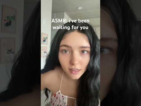 took you long enough… 🤍 #asmr #asmrshorts #asmrroleplay #whisper #girlfriendasmr