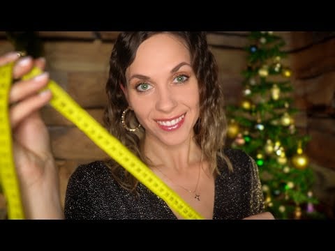 ASMR Measuring YOU for a Christmas outfit ✍️ Close Up Personal Attention - ROLEPLAY
