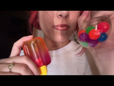 ASMR with my squishes & lots of mouth sounds 