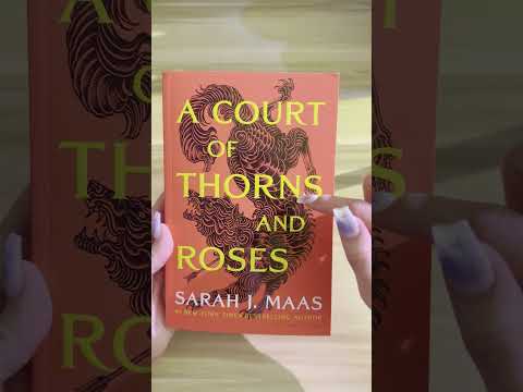 ASMR Book | Court of Thorns and Roses ASMR Tapping #shorts